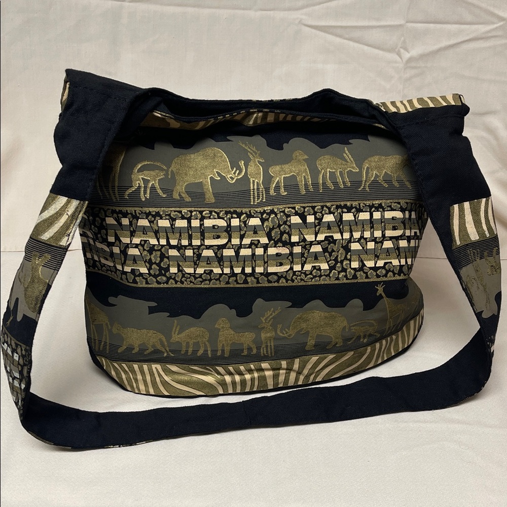 Namibia Wildlife Print Shoulder Bag
